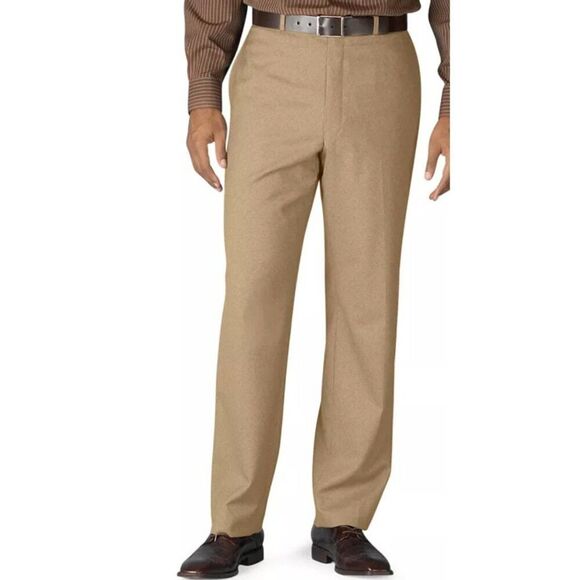 Lauren Ralph Lauren Mens 36x30 Wool Flat-Front Performance Pants - Picture 1 of 12